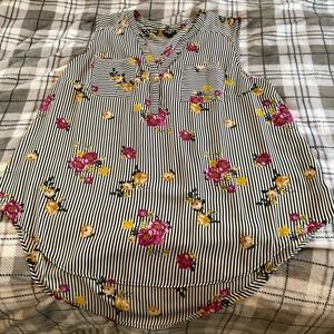 Floral & Stripe Tank